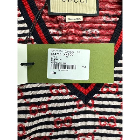 Gucci Red Fitted Ribbed Tank Top - Picture 7 of 11